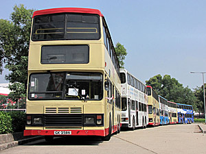 Retiring Buses at Tai Po Depot - 30th October 2011